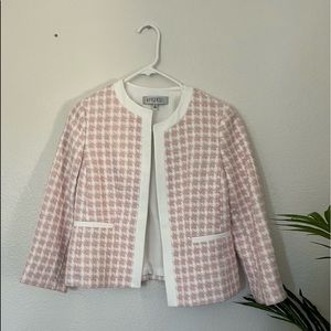 Kasper Women's Check Tweed Framed Cardigan 2 Petitie